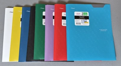 8 Pack - Five Star 2-Pocket Folder Plastic 3-Prong Folders W/Stay-Put Tabs, NEW - Image 1 of 3