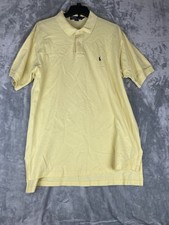 Ralph Lauren Men  s Sport Polo Shirt XL Yellow Short Sleeve Pony Golf Outdoors