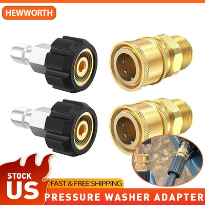 #ad 4PCS M22 14mm Swivel Plug 3 8 Coupler Pressure Washer Fittings for Hose Pump $15.57