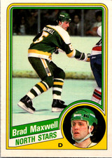1984-85 O-Pee-Chee Hockey #102 Brad Maxwell - North Stars