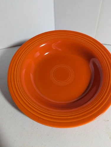 RIM SOUP/ SMALL PASTA BOWL poppy orange FIESTA 8.25"