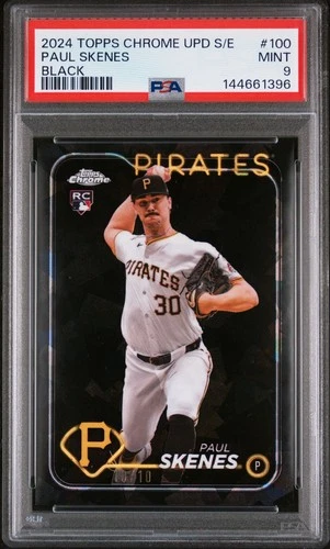 2024 Topps Chrome Update Sapphire Paul Skenes RC Black 10/10 PSA 9 NON-HIGHER