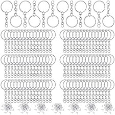 360 pcs key rings for crafts keychain making kit including 90 open jum