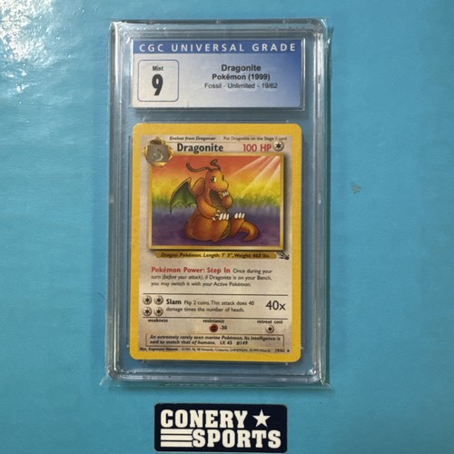 Dragonite (Unlimited) graded CGC 9 for sale on eBay