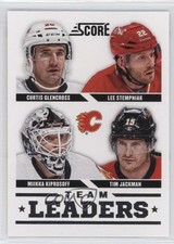 2013 Score Team Leaders Curtis Glencross Lee Stempniak Miikka Kiprusoff #554 t3w