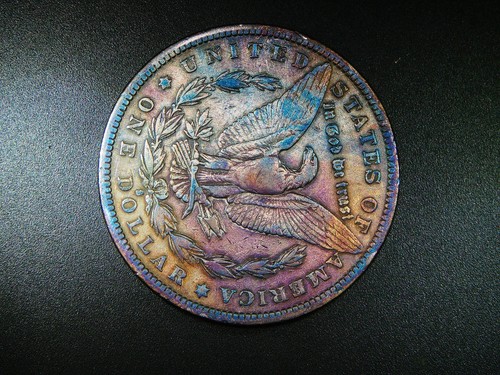 1882-S MORGAN SILVER DOLLAR EF DETAIL BEAUTIFUL TONED COLLECTOR GRADE COIN M-889 - Picture 4 of 5
