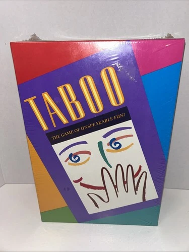 Vintage Taboo The Game of Unspeakable Family Fun Milton Bradley 1989, Complete