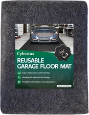 Oil Spill Mat - 72" X 60" Absorbent Oil Garage Floor Mat for under Car - Protect