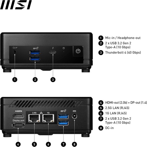 MSI SFF Cubi 5 12M i5 Slim UK NEW - Picture 5 of 8