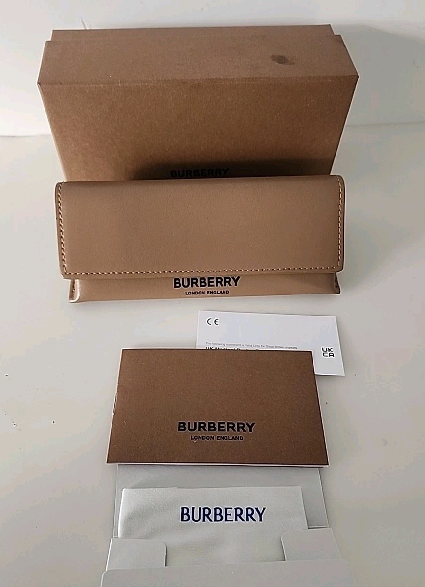 BURBERRY ブラウン ケース FN 5505 New BURBERRY Brown Authentic Eyeglasses & Sunglasses Case & Lens