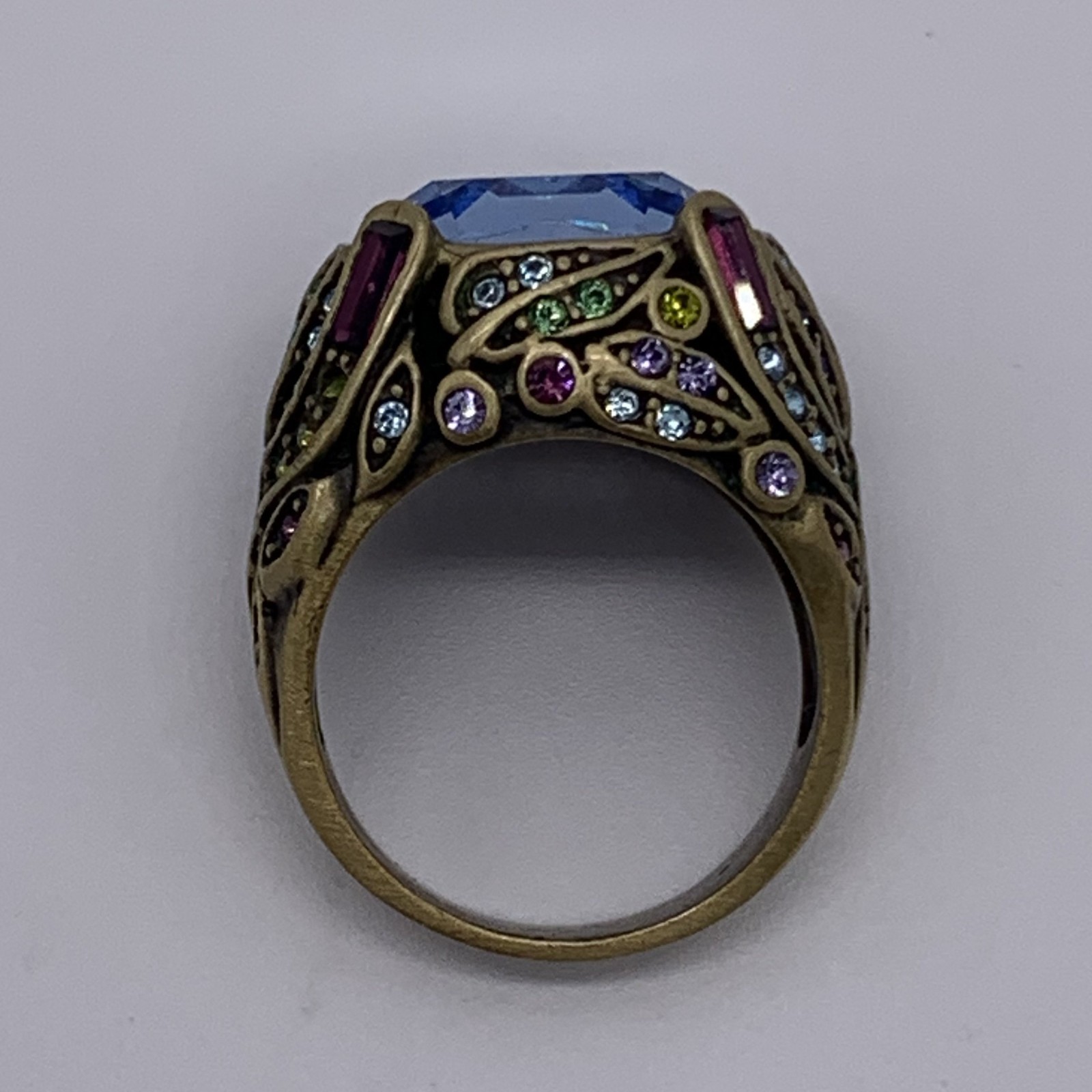 Heidi Daus Bold Multi Stone Statement Ring Sz-9 - image 8