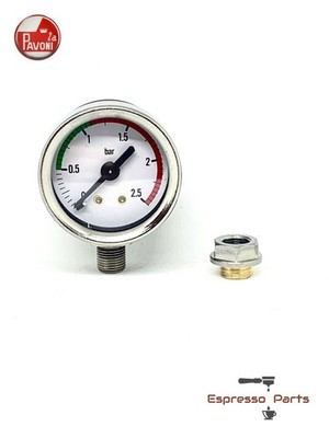 La Pavoni Europiccola Manometer Set mit Mutter Ø 41mm 0-2,5 bar