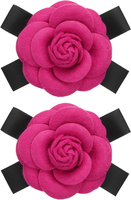 Kamelie Blume Brosche 2Stk Blume Broschen FüR Frauen Vintage Schleife Anstecknad