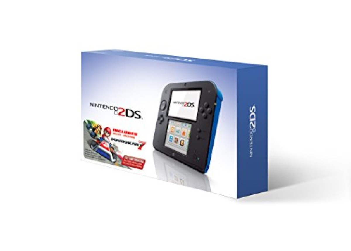 Nintendo 2DS Handheld System With Mario Kart 7 Blue Portable