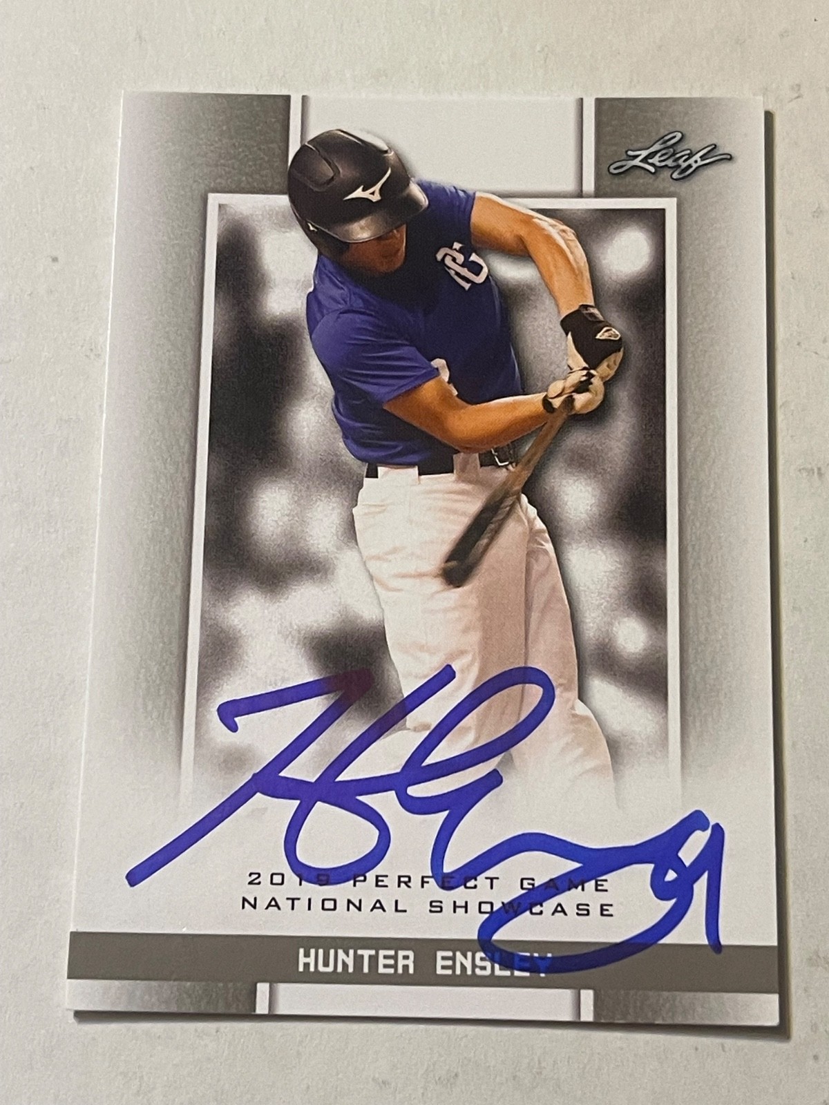 Tennessee Volunteers HUNTER ENSLEY Signed Perfect Game Card