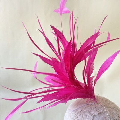 80 Colours Goose Feather Twisted Mount Millinery for Hat Fascinator Party Decor