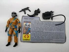 Vintage 1989 Hasbro G.I. JOE ARAH Frag Viper Figure Near Complete w/ Filecard