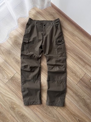 VTG Jack Wolfskin Brown Outdoor Gorpcore Wide Men's Size L Cargo Pants