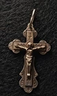 Ukraine ORTHODOX CROSS Pendant STERLING SILVER CRUCIFIX 925 Amulet Believers Old