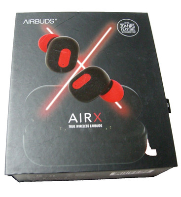 Airbuds Wireless Earbuds W/Integrated Charging Case, Black, In Ear Buds, New