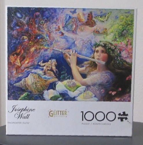 ENCHANTED FLUTE BY JOSEPHINE WALL - Complete - BUFFALO GAMES GLITTER PUZZLE