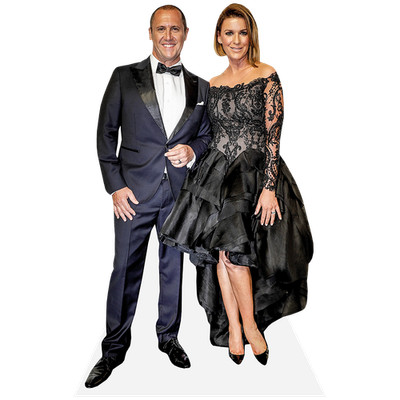Larry Emdur und Kylie Gillies (Duo 1) Mini Celebrity Cutout