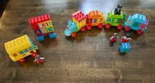 LEGO DUPLO 10603 My First Bus and 10847 My First Number Train - 2 Complete Sets