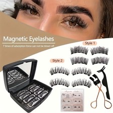 Premium Quality Adaptable Economical Stylish 8PCS Quantum Magnetic Eyelashes Kit