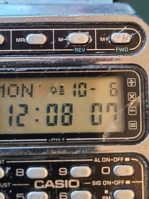 【希少】CASIO CD-401 データバンク ヴィンテージ計算機付腕時計 1984 Rare Vintage Casio Calculator Data Bank CD-401 Watch