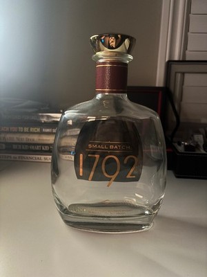 1792 Kentucky Straight Bourbon Whiskey Small Batch 750ml Empty Bottle Cork Top