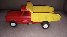 VINTAGE 1960'S TONKA JEEP DUMP TRUCK 52110 RED YELLOW PRESSED STEEL NO WINDOW