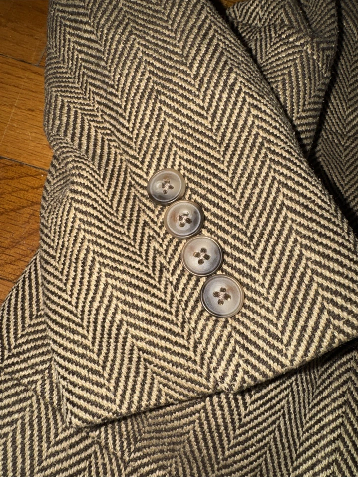 rn 41381 Polo Seda Ralph Lauren Espiga Blazer Mujer Talla Pequeña Foto 3 de 4