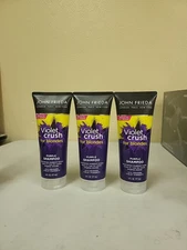 Lot Of 3 John Frieda VIOLET CRUSH for Blondes Purple SHAMPOO 6 fl oz
