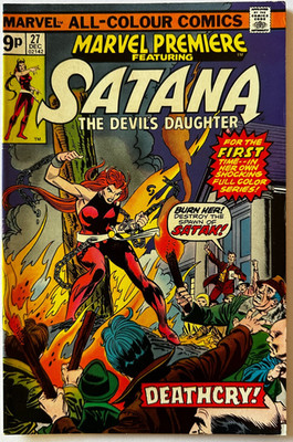 SATANA - Comic Book #27. Marvel Comics December 1975 No.27. UK Price. VF+ 8.5