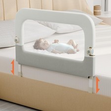 Bed Guard Rail for Toddlers - 32inch Folding up Adjustable Heights Baby Bed...