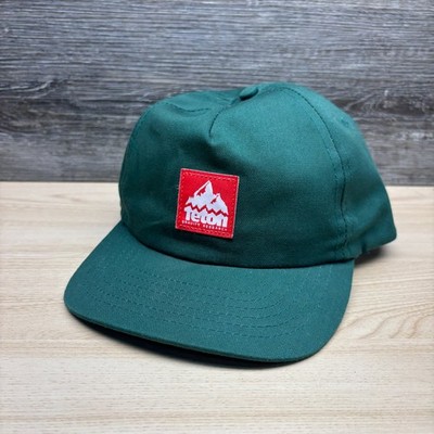Teton Gravity Research Hat Cap Snap Back Green Red Logo Outdoor Adventure Mens