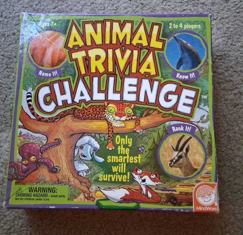 Animal Trivia Challenge Game by Mindware 