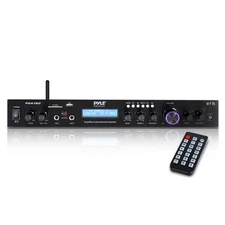 Pyle PDA7BU Home Theater Amplifier MP3/USB/SD/AUX/FM Black Bluetooth Receiver