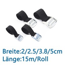 Spanngurt mit Klemmschloss Ladungssicherungsgurt Polyester Gurt Breite 2-5cm