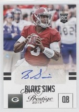 2015 Panini Prestige Rookie Signatures Blake Sims #209 Auto 0b3