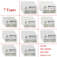 Dental Orthodontic Brackets Braces Mini Standard 022 3/345 Hooks/Arch Wire 10 x