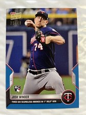 Josh Winder - 2022 MLB TOPPS NOW Card 116 Blue Parallel 35/49 RC