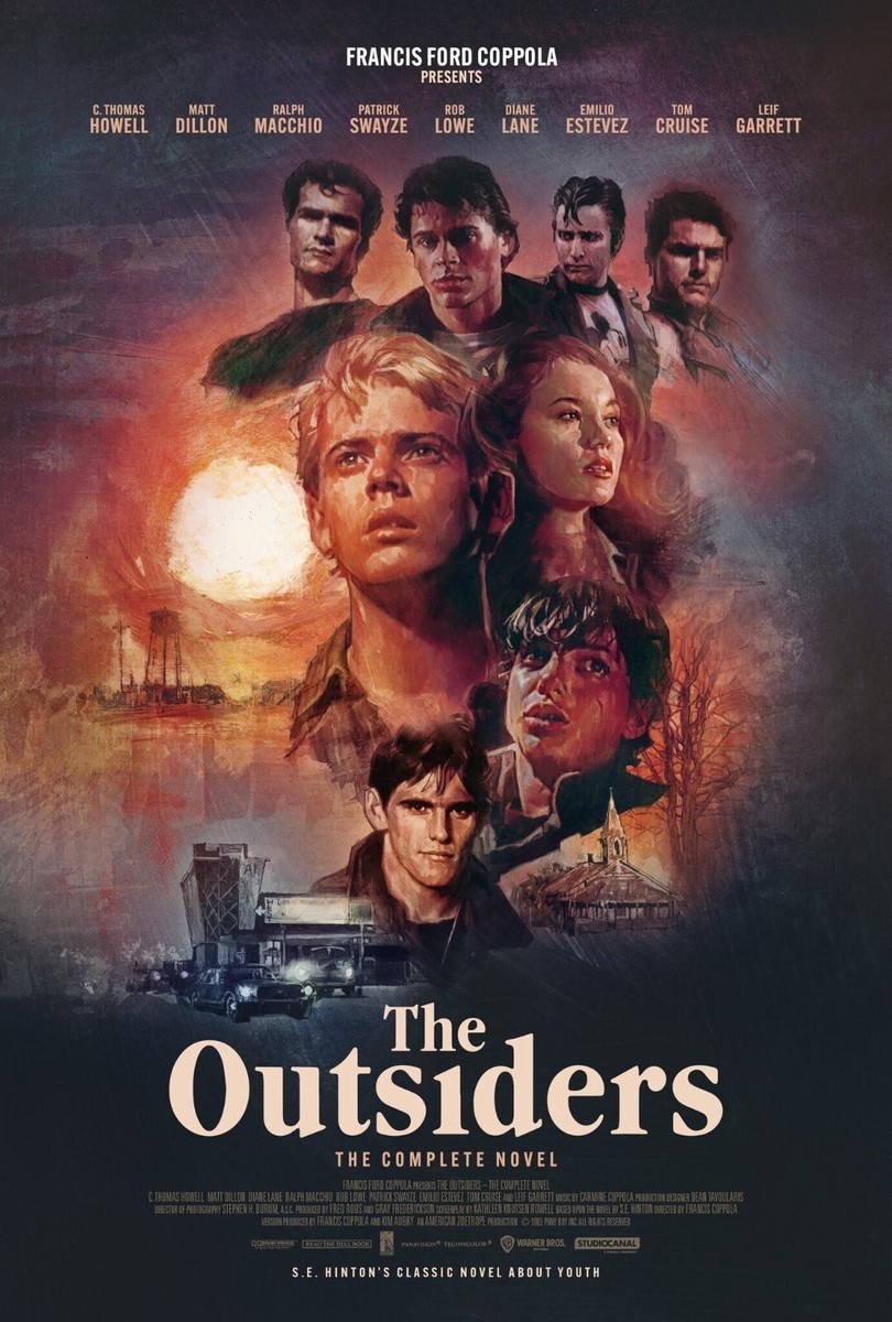 「THEOUTSIDERS」ポスター 1983 The Outsiders Movie Poster 11X17 Patrick Swayze Tom Cruise