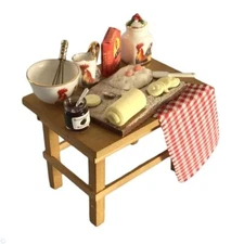 Reutter Porcelain - Dollhouse Miniature Baking Table