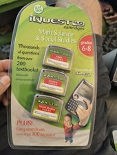 Leap Frog Iquest 4.0 Cartridges Math Science  Social Studies Grades 6-8