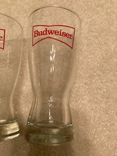 Budweiser Pint Glasses Set Of 3