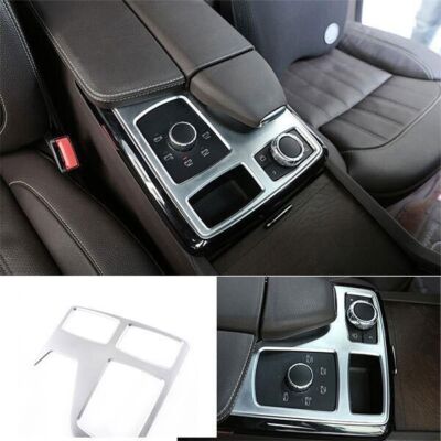 1X For Benz GLS GLE 2016-2019 Gear Shift Panel Trim Central Console ABS Silver