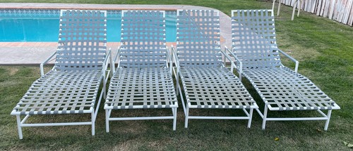 Brown Jordan Aluminum Vinyl Strap Pool 