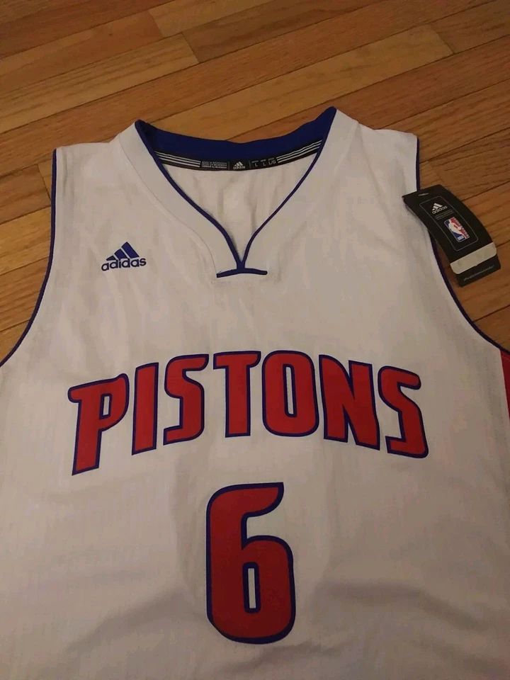Camiseta Josh Smith Detroit Pistons NBA Adidas Swingman Nueva con Etiquetas Para Hombre Talla L Foto 3 de 4