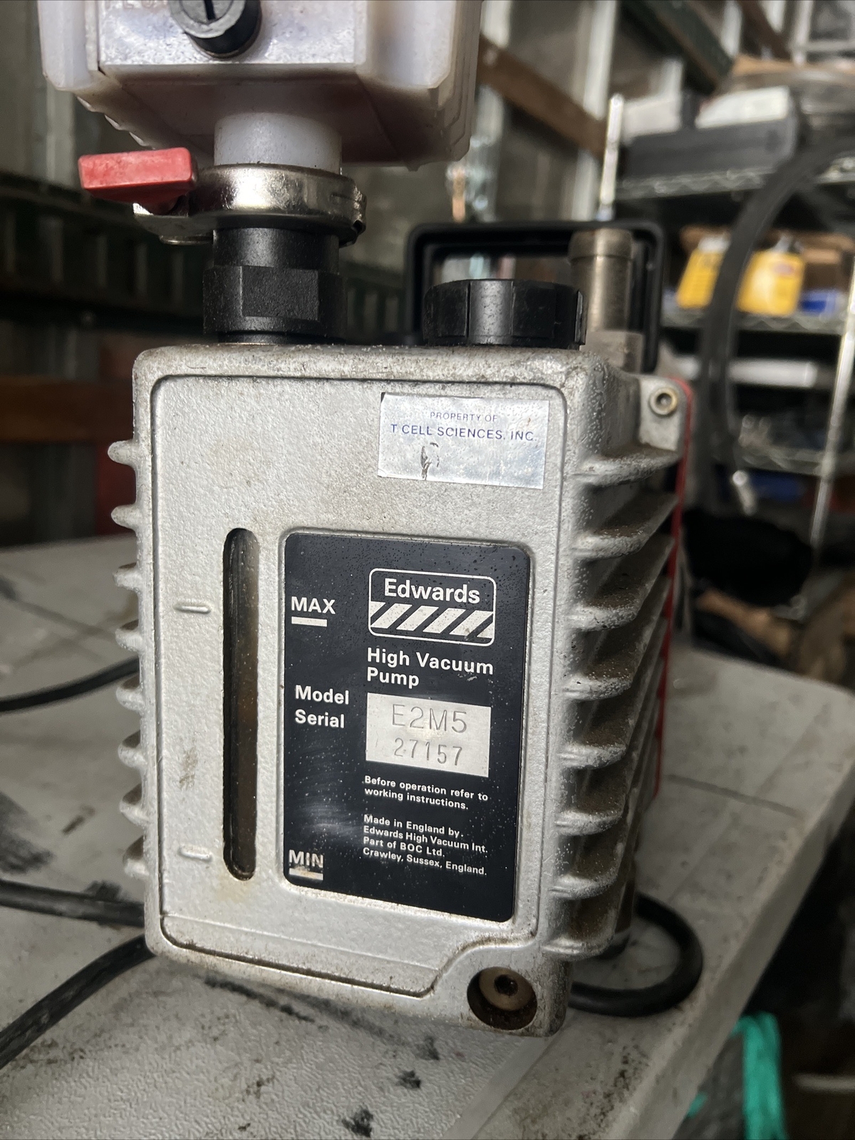 Edwards E2M5 Two Stage Rotary Vane High Vacuum Pump eBay